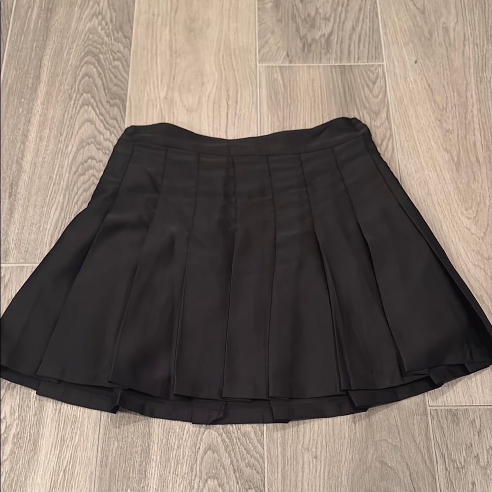 Katie J Junior Girls Black Pleated Skirt Size S